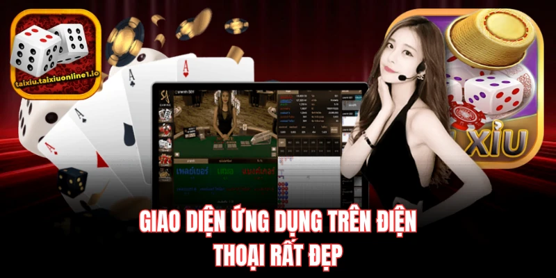 Giao diện ứng dụng trên điện thoại rất đẹp