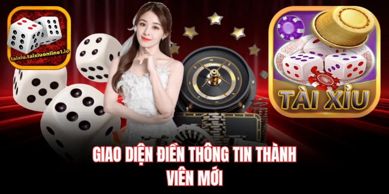 Giao diện điền thông tin thành viên mới