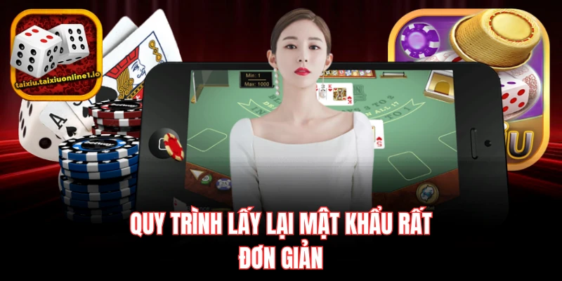 Quy trình lấy lại mật khẩu rất đơn giản